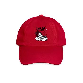Coffee Oh Yes Cartoon - Baseball Cap - classic red - Front