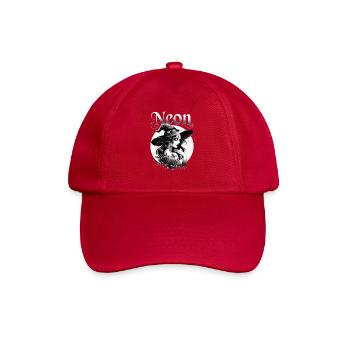  Neon Hexe Schwarze Rosen Mond Gothic Witchcraft - Baseballkappe - klassisch Rot - Vorne