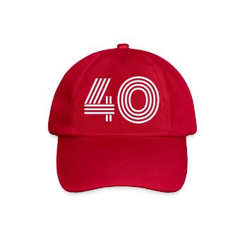 40 - Baseball Cap - classic red - Front