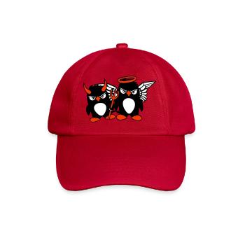 2 Pingouins Ange Diable Mal Bon Ciel Enfer Cool - Casquette classique - rouge classique - Devant