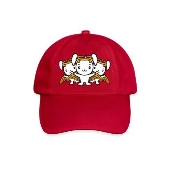 3 Bunnies Angel Wings Halo Sky Team - Baseball Cap - classic red - Front