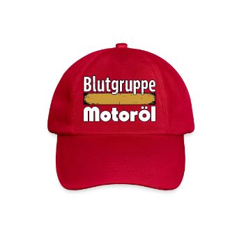 Groupe sanguin : conception du tournevis à huile moteur - Casquette classique - rouge classique - Devant