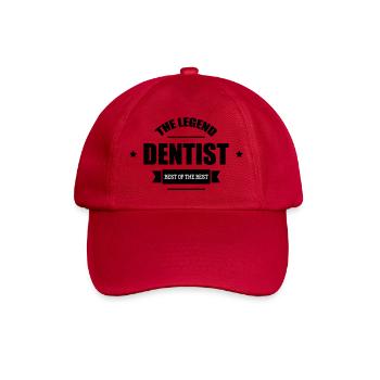 The Legend Dentist Typographic - Casquette classique - rouge classique - Devant