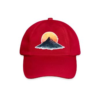 Mountain at sunset - Baseball Cap - classic red - Front