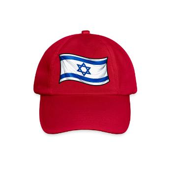 Israeli Flag Print Star of David - Baseball Cap - classic red - Front