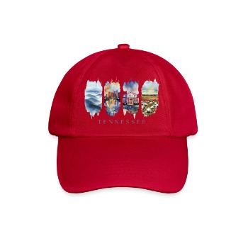 Tennessee Travel – Smoky Mountains & Music City - Baseball Cap - classic red - Front