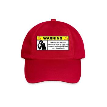 Warnung - Baseballkappe - klassisch Rot - Vorne