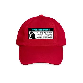 Moto Surpuissante - Casquette classique - rouge classique - Devant