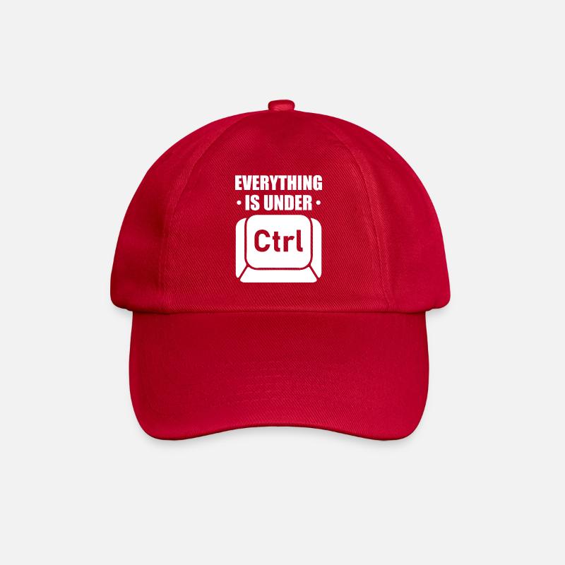 Alles steht unter Ctrl – Fachhumor für die IT-PR - Baseballkappe - klassisch Rot