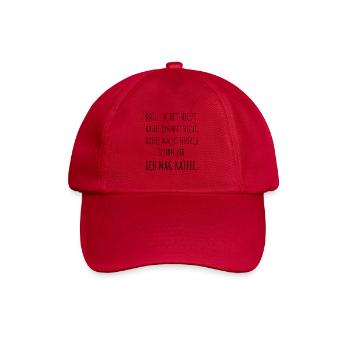 I like coffee - Baseball Cap - classic red - Front