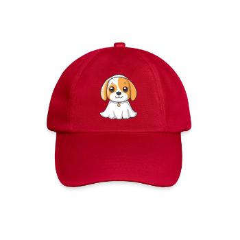 Beagle Hund Halloween Geist - Baseballkappe - klassisch Rot - Vorne