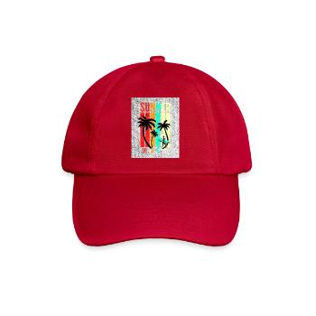 Summer Vibez - Baseballkappe - klassisch Rot - Vorne