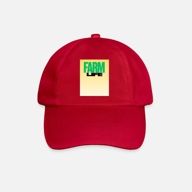 Vie à la ferme Typographie audacieuse - Casquette classique - rouge classique