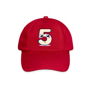 Numéro 5 Kawaii Pastel - Casquette classique - rouge classique - Devant