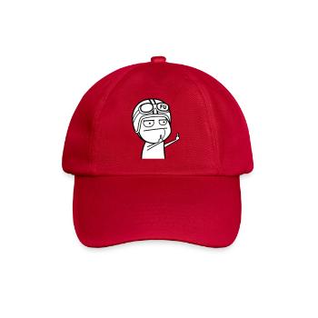 Mème avec casque de cyclomoteur (les couleurs peuvent être modifiées) - Casquette classique - rouge classique - Devant