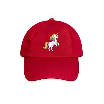 Licorne à crinière arc-en-ciel - Casquette classique - rouge classique - Devant