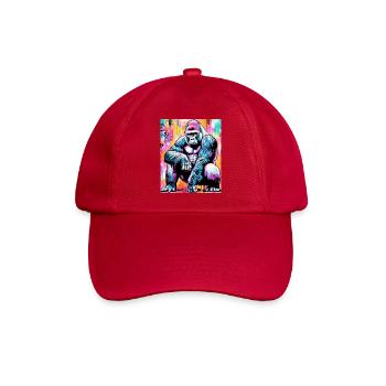 gorilla - Baseball Cap - classic red - Front