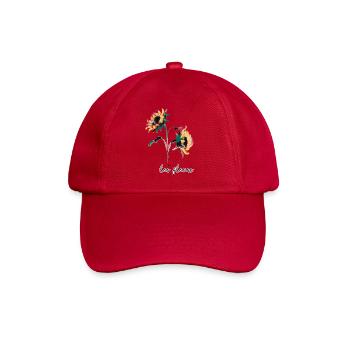 Sunflower Brushstroke Les Fleurs - Baseball Cap - classic red - Front