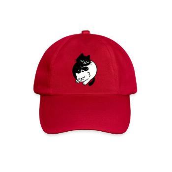 Chats Ying-Yang #2 - Casquette classique - rouge classique - Devant