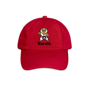 Karate Owl - Baseball Cap - classic red - Front