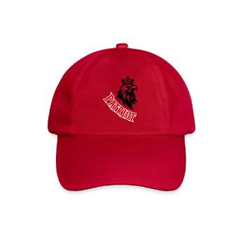 Patriotic Curved Red Typography - Baseball Cap - classic red - Front