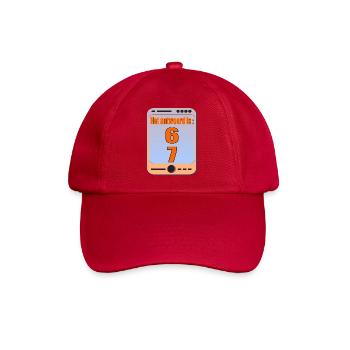 Six Sept Mème 6 7 - Casquette classique - rouge classique - Devant