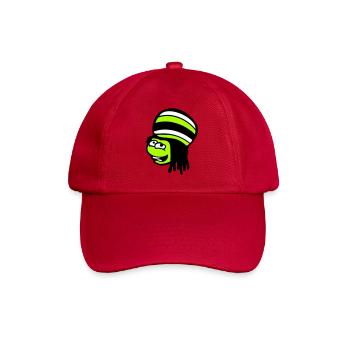 Frog Reggae Music Rasta Hair Hat Jamaica Fun - Baseball Cap - classic red - Front
