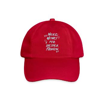 Need Money for Better Fashion – Trend Hoodie - Baseballkappe - klassisch Rot - Vorne