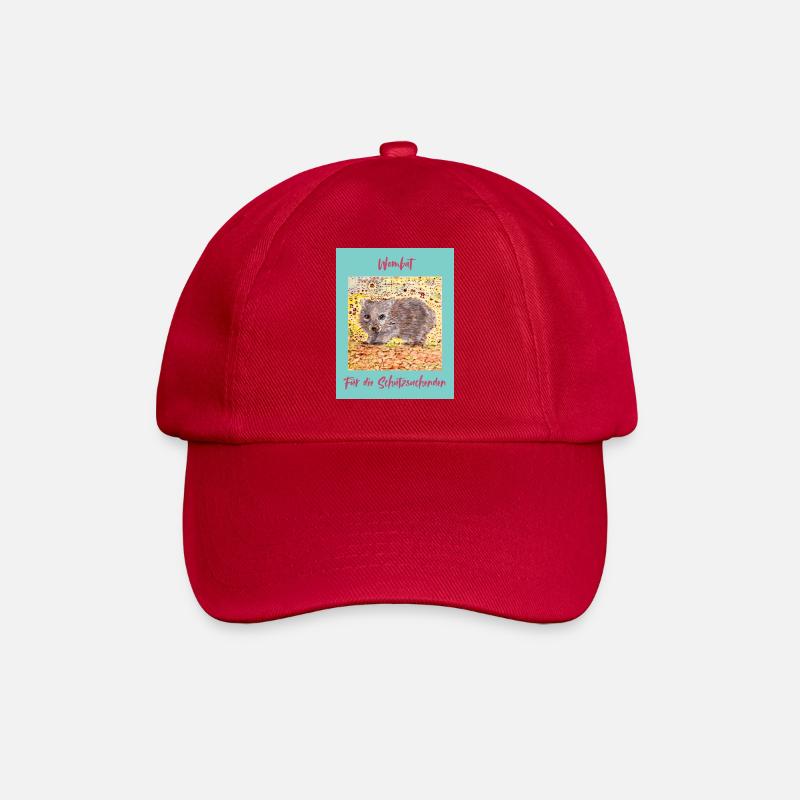 Illustration du chercheur de refuge Wombat - Casquette classique - rouge classique