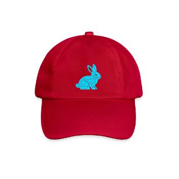 Cyber Rabbit Circuit Board Tech Vector - Baseball Cap - classic red - Front
