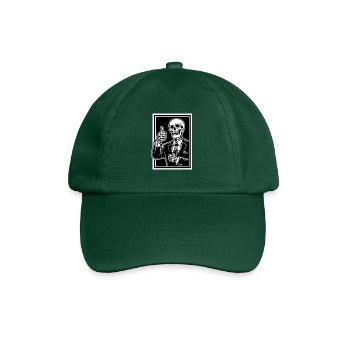 Squelette en costume pouce levé - Casquette classique - vert bouteille - Devant