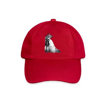 Fans de poulet - Coq - Coq - Poulet fleur - Bio - Casquette classique - rouge classique - Devant