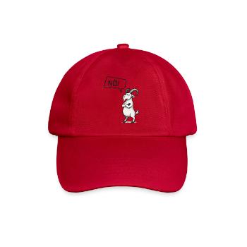 NÖ! Steinbock Nein-Sager Motiv - Baseballkappe - klassisch Rot - Vorne