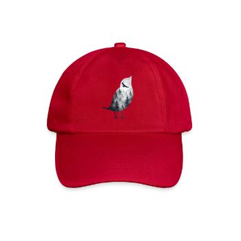 Vogel im Waldnebel - Baseballkappe - klassisch Rot - Vorne