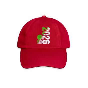 Basketball Champion Shirt 2026, green white - Baseball Cap - classic red - Front