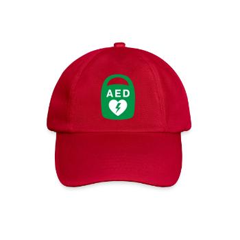 AED Heart Emergency Medical Icon - Baseball Cap - classic red - Front