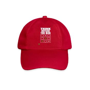think outside the box - Baseball Cap - classic red - Front