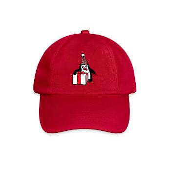 Pingouin Anniversaire Cadeau Fête Célébrer Chapeau Enfant - Casquette classique - rouge classique - Devant