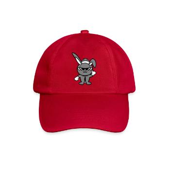 Lunettes de soleil lapin Cappy cravate Cool Hat Comic - Casquette classique - rouge classique - Devant