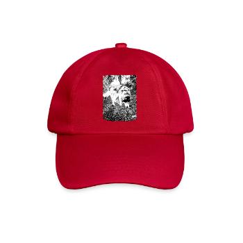 Black and white husky nature motif - Baseball Cap - classic red - Front
