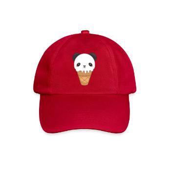 Cute Panda Kawaii Food Lover - Baseball Cap - classic red - Front