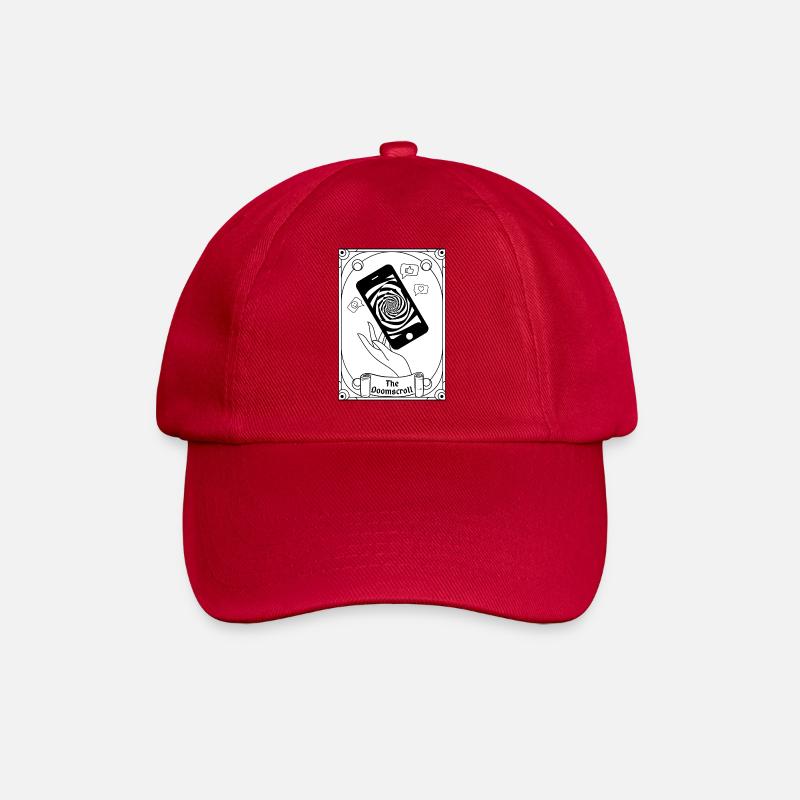 Doomscroll Brainrot Smartphone Tarot - Casquette classique - rouge classique