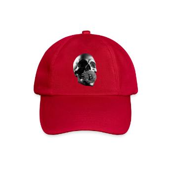 Bitcoin Skull Skull Crypto Design - Baseball Cap - classic red - Front