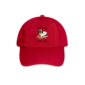 Dachshund Ghost Halloween Pumpkin Cute - Baseball Cap - classic red - Front
