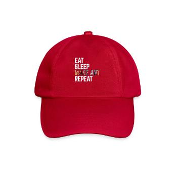 Eat Sleep Make Art Repeat Unique Artsy Gift - Baseball Cap - classic red - Front