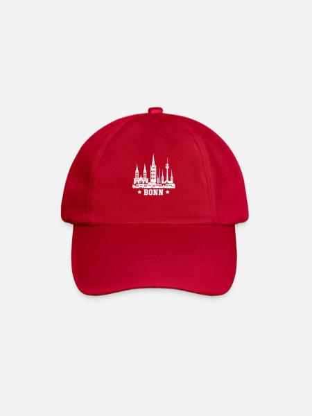 Bonn Stadt Skyline - Baseballkappe - klassisch Rot