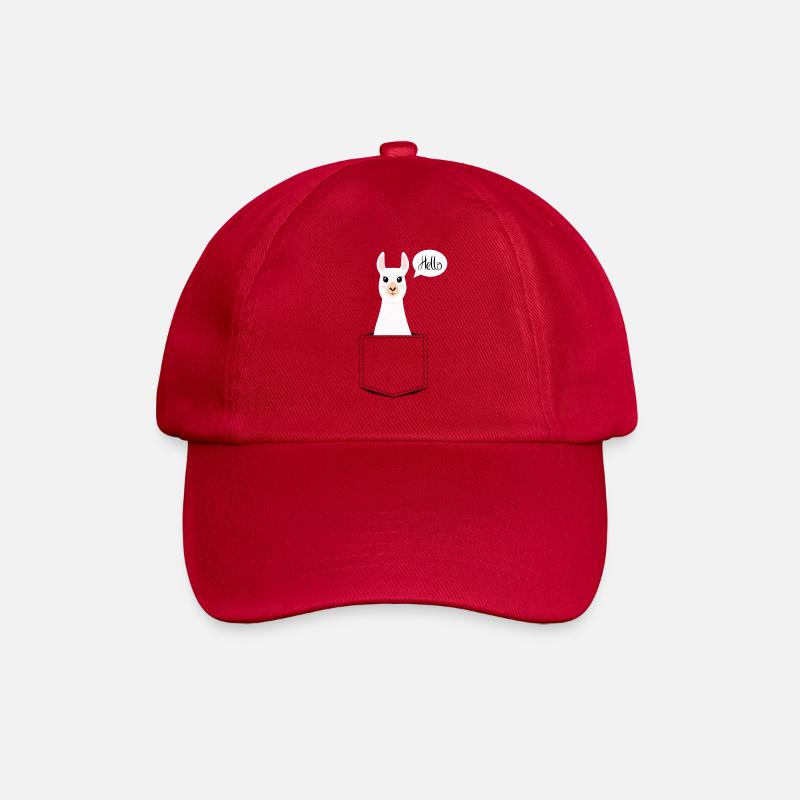 Hello Lama - Baseballkappe - klassisch Rot