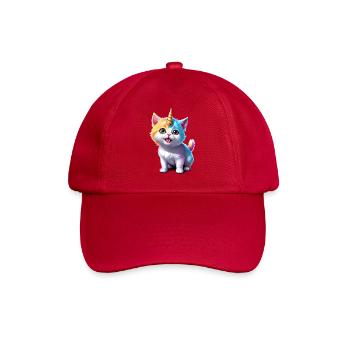 Unicorn Kitten - Baseball Cap - classic red - Front