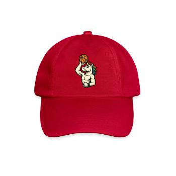 Dunking Unicorn Hoops - Baseball Cap - classic red - Front