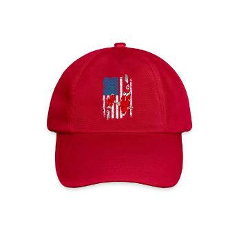 Patriotic Koi Fish USA Drapeau Pond Life Pride - Casquette classique - rouge classique - Devant